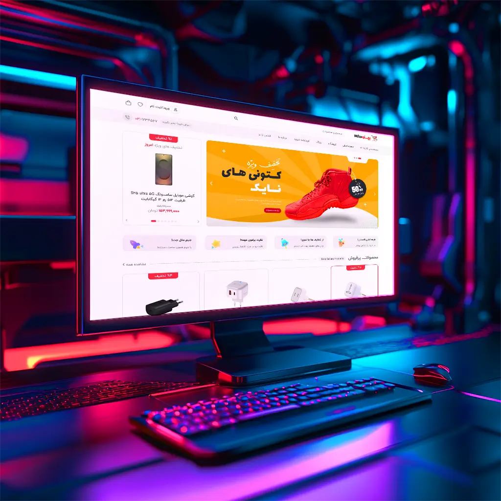 نمونه‌کار طراحی سایت فروشگاهی بهنوکالا